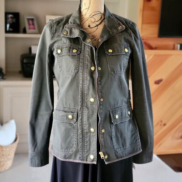 J. Crew / Mercantile Women's Utility Military Boyfriend Field Jacket XS - Picture 4 of 11